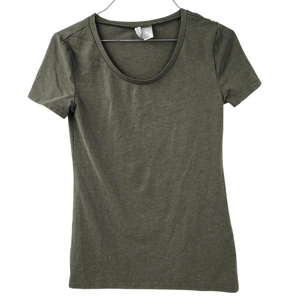 DIVIDED Green Short Sleeve T-Shirt Womens Size Small S